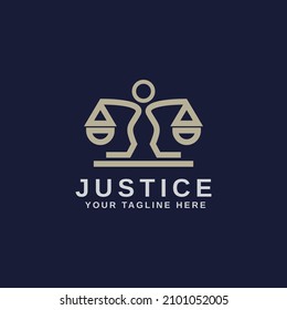 Law Firm Logo Design Vector Template