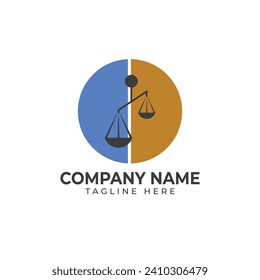 law firm logo design vector