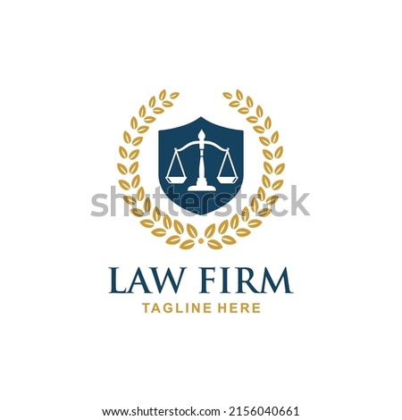 Law firm logo design vector