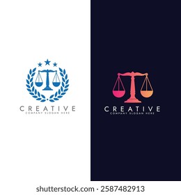 Law firm logo design,Revolution justice logo concept, Lawyer logo vector template with business card