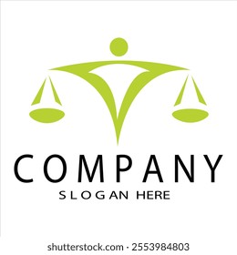 Law firm logo gold premium vector