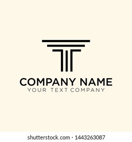 Law firm logo and icon design template