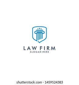 law firm logo icon design - vector