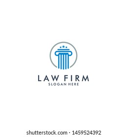law firm logo icon design - vector