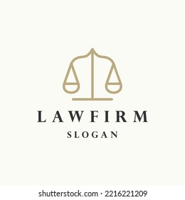 Law firm logo icon design template vector illustration