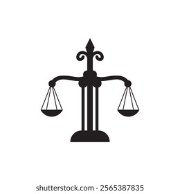 Law Firm logo and icon design template-vector