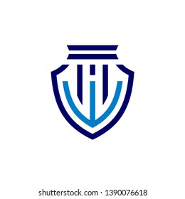 law firm logo icon template abstract