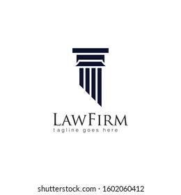 Law Firm Logo and Icon Vector Template