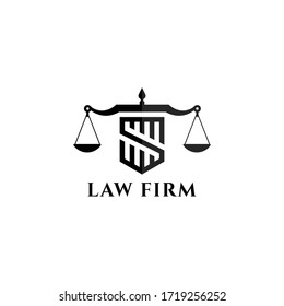 Law Firm Logo Icon Vector. Letter S.