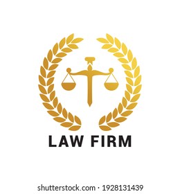 Law firm logo icon vector template.