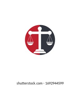 Law firm logo ilustration vector template