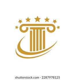 Law firm logo images illustration design