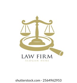  law firm logo. lawyer logo. justice scale