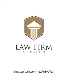 Law Firm Logo Pillar Logo Design Stock Vector (Royalty Free) 1276890724