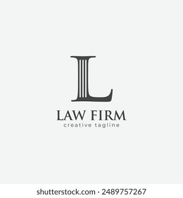 Logotipo de la firma de abogados, logotipo de escala, abogado, Plantilla del logotipo del abogado