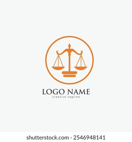 Law Firm logo, scale logo,advocate, attorney logo template