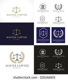 Law Firm logo set
