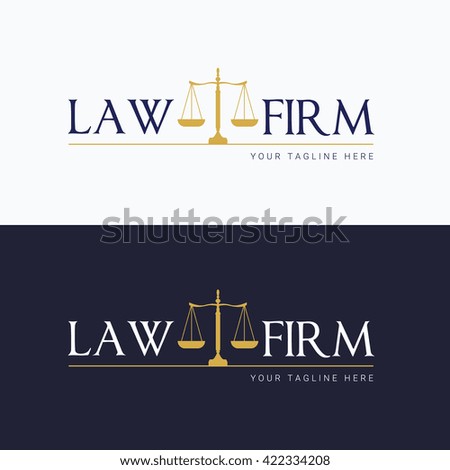 Law firm logo template