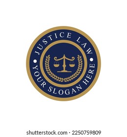 Law Firm Logo Template, attorney, lawyer service vector Illustration