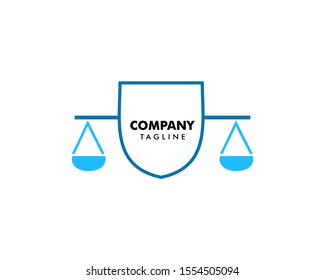 Law Firm Logo Template Design Vector