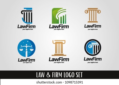 Law Firm Logo Template Set