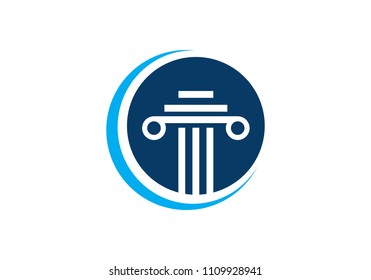 Law firm  Logo Template vector icon illustration design