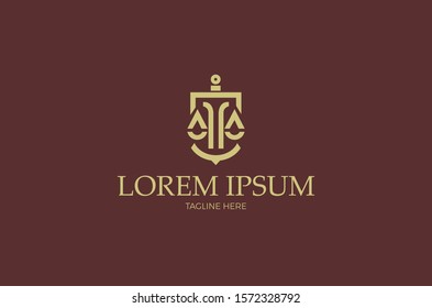 Law Firm Logo Template vector