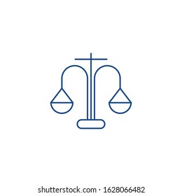 Law firm logo template vector icon design