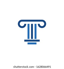 Law firm logo template vector icon design