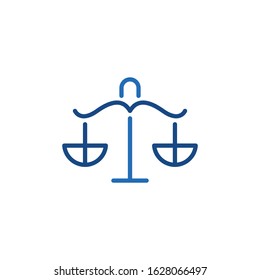 Law firm logo template vector icon design