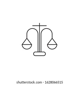 Law firm logo template vector icon design