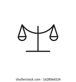Law firm logo template vector icon design
