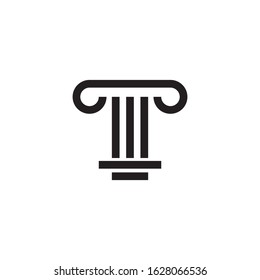 Law firm logo template vector icon design