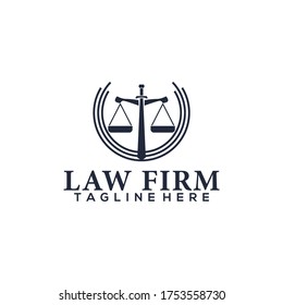 Law Firm Logo Template Vector