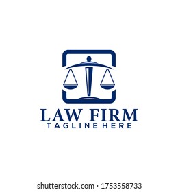 Vector de plantillas de logotipo de firma de leyes