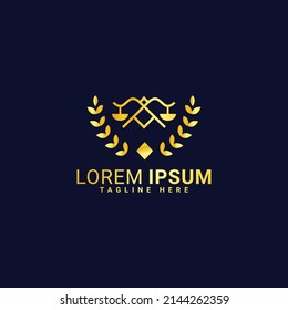 Law Firm Logo Template, vector illustration