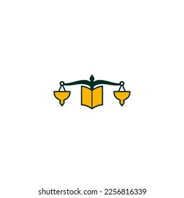 law firm logo template vector design