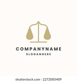 Law firm logo template vector illustration design