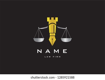 Law Firm Logo Template.Vector