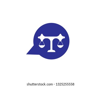 Law firm logo template-Vector
