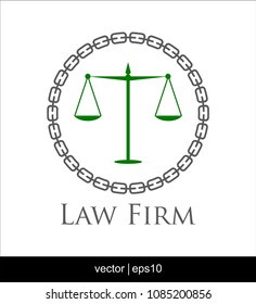 law firm logo vector