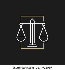 Law firm logo vector design