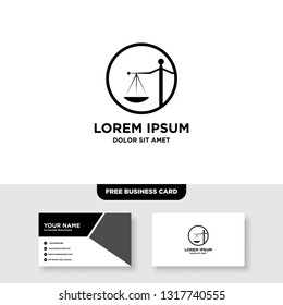 Law Firm Logo - Vector, Free Bussines Card Mockup