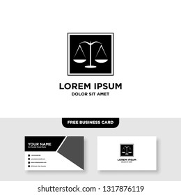 Law Firm Logo - Vector, Free Bussines Card Mockup