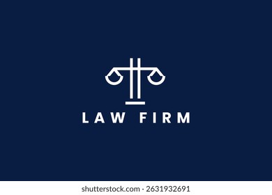 Ilustração do ícone do vetor do logotipo do escritório de advocacia