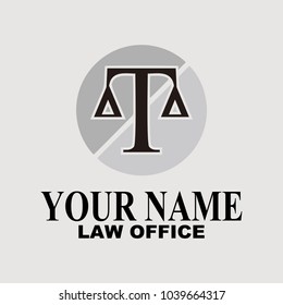 law firm logo vector illustration