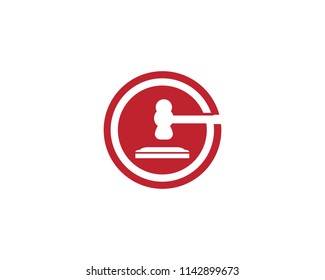 Law firm logo vector template