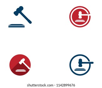 Law firm logo vector template