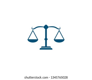 Law Firm logo vector template, scales of justice