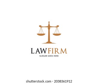 Law Firm Logo Vector Template Design